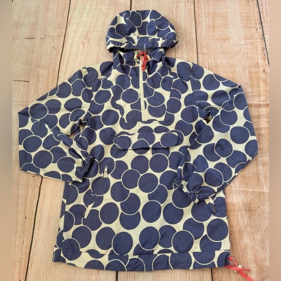 Boden Women's windbreaker jacket pullover Uk 6 Us2 Blue White Jacket Hooded - Picture 1 of 8